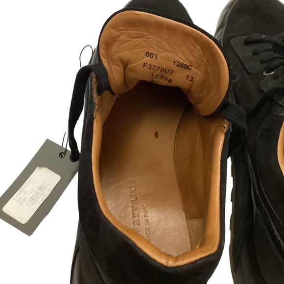 NWT John Varvatos Collection Les Low Black Trainer Sneakers Size 13 - Picture 13 of 16